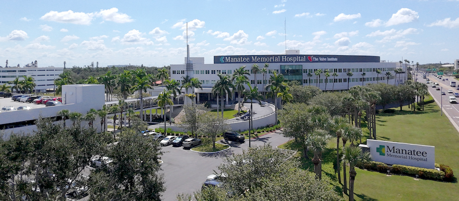 Exterior view of Manatee Memorial Hospital