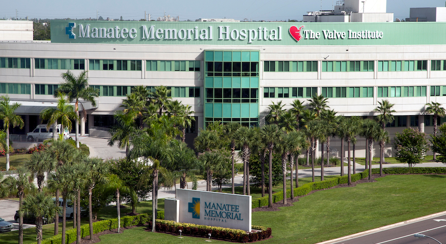 Exterior image of Manatee Memorial Hospital